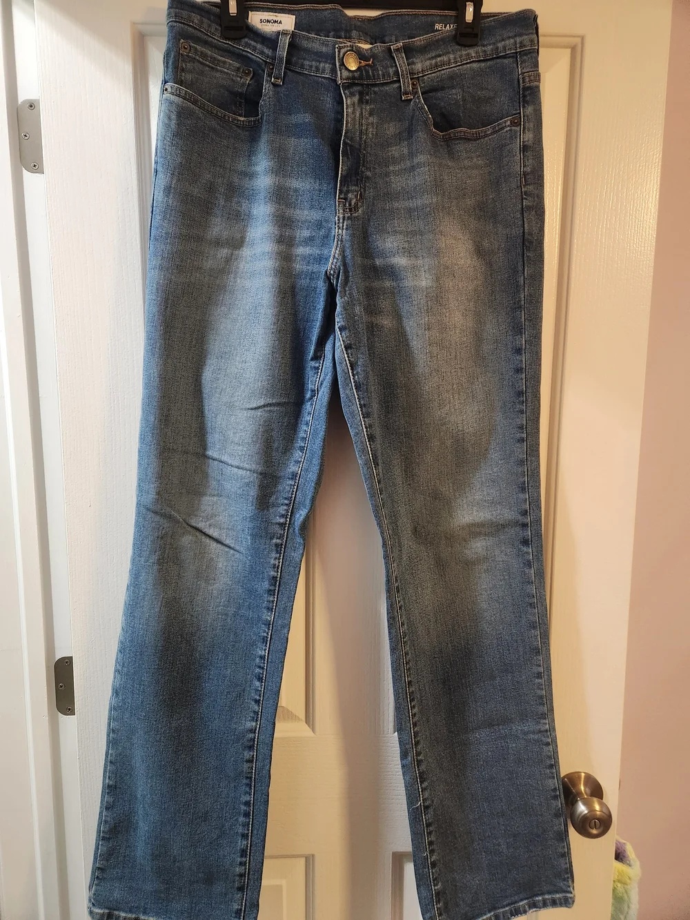 Sonoma Men's Relaxed Fit Blue Denim Jeans